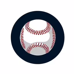 a baseball with a ball inside on the logo,a baseball and the letter c is in a circular shape