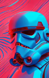 a star wars movie poster with a stormtrooper trooper on it