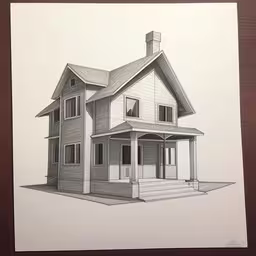 the outline of a house shows how big it is,the front view of a drawing of a house