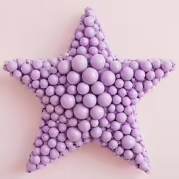 this is a star made out of balls