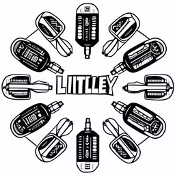 a circle filled with different type of batteries,some different types of electric batteries