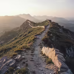 an image of a road in the middle of the mountains