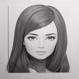 an image of a doll with long hair