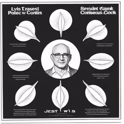 an advertisement is featured in a black and white illustration
