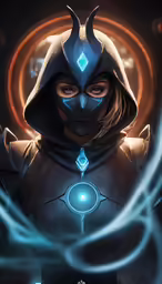 a person with long hair wearing a hoodie