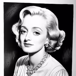 a woman is wearing a necklace and earrings