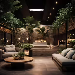 a modern home is decorated with modern furniture