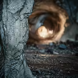 a strange looking rock with water drops covering it