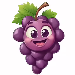 an illustration of grapes with the words grape on it