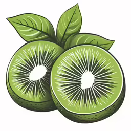 green fruit with a leaf on top