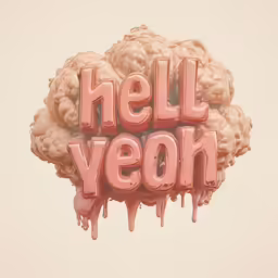 letters written in the shape of a brain and melting letters