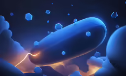 some sort of animal in a futuristic background