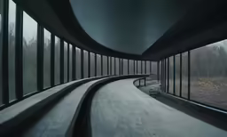 this is an image of a dark tunnel inside