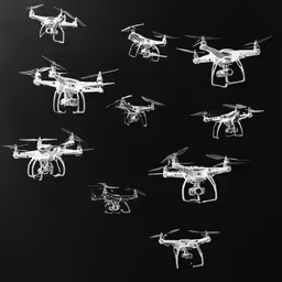 an image of multiple air planes flying together