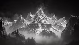 a landscape photo of the night sky with stars and mountains in background