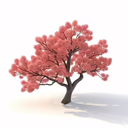 an image of a beautiful tree that appears to be very pink