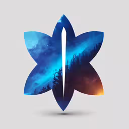 an image of stars and stars on a background with the words space,the logo design has space in the sky and stars above it