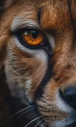 the eyes of a large cat