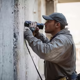 a man taking pictures while holding a camera