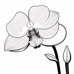 flower outline drawing orchid tattoo art tattoo sketch, sketching tips, ink drawings, botanical flowers, line tattoos, floral tattoo designs, drawing flowers for beginners, flower tattoos, drawing tips, tattoo drawings, flowers, free, the body art, simple, ink,an illustration of a flower and a plant