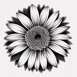 the center of a large black and white flower,a black and white flower with an open center