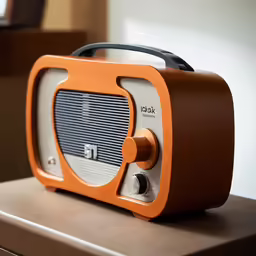 an old fashioned television is sitting on a table