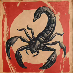 a painting of an insect on a paper