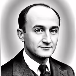 black and white photograph of an older gentleman