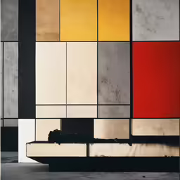 a colorful piece of art that looks like abstract art