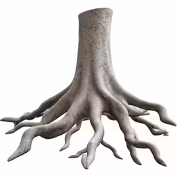 the roots of a tree in an image