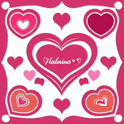 there are many different hearts on the square,a wallpaper with hearts arranged in the shape of heart,some heart shapes and name on a card,two red heart frames with hearts in each,valentine