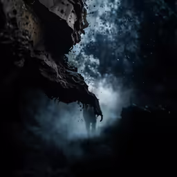 an image of some strange looking shapes in the air