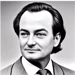 an old black and white photograph of a man in a suit
