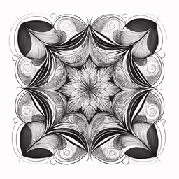 an intricate design is featured on a poster