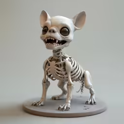 a toy like animal with large, round eyes and a body is being displayed