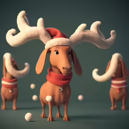 some funny characters with fake antlers on their heads
