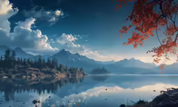 a clear mountain lake with trees surrounding