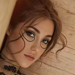 a very cute girl with some glasses in front of her face