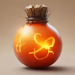 a yellow and brown vase has graffiti on it