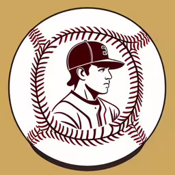 a baseball player is depicted with a ball,the image shows a baseball player on a white background