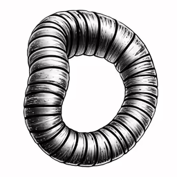 the letter c with lots of black lines