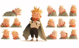 a man is surrounded by multiple faces as he holds up his nose