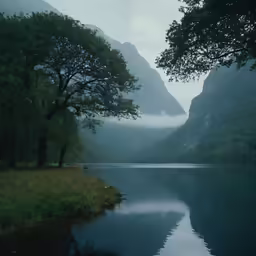 the waters in a body of water are still calm