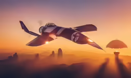 an aircraft that is flying through the sky
