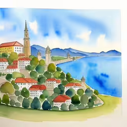 /tmp/FOOHn8Xn4.jpg = an abstract drawing of a town near the water
,/tmp/FOOHn8Xn4.jpg = a painting of a village near a body of water
,/tmp/FOOHn8Xn4.jpg = a drawing of the coast of a town near water
,/tmp/FOOHn8Xn4.jpg = a painting with trees, water and mountains behind it
,/tmp/FOOHn8Xn4.jpg = the painting is a landscape with a town on the beach
,/tmp/FOOHn8Xn4.jpg = a drawing shows the town with water surrounding it
,/tmp/FOOHn8Xn4.jpg = a painting of a town on a mountain, with watercolors
