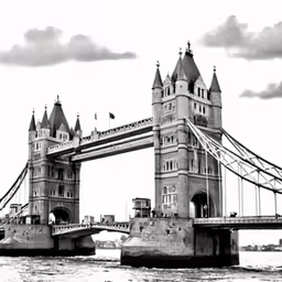 the bridge has many bridges on it