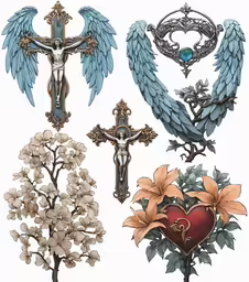 the symbols are different from the cross to the cross