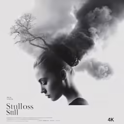 the poster for a film starring a woman with smoke coming from her head