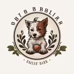a logo for a dog shampoo shop
