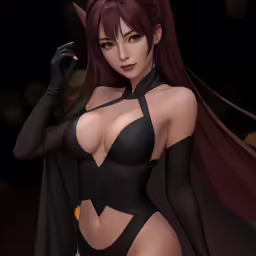 a very sexy, well dressed lady wearing a bodysuit and cape